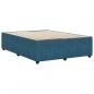 Preview: Bettgestell Blau 160x200 cm Samt