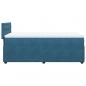 Preview: Boxspringbett mit Matratze Blau 100x200 cm Samt