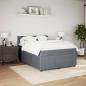 Preview: Boxspringbett mit Matratze Dunkelgrau 160x200 cm Samt