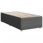 Preview: Boxspringbett mit Matratze Dunkelgrau 90x190 cm Stoff