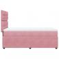 Preview: Boxspringbett mit Matratze Rosa 100x200 cm Samt