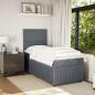 Preview: Boxspringbett mit Matratze Dunkelgrau 90x200 cm Samt