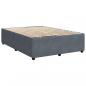 Preview: Boxspringbett mit Matratze Dunkelgrau 140x190 cm Samt