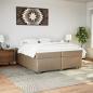 Preview: Boxspringbett Matratze Cappuccino-Braun 200x200cm Kunstleder