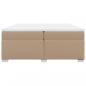 Preview: Boxspringbett Matratze Cappuccino-Braun 200x200cm Kunstleder