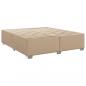 Preview: Boxspringbett Matratze Cappuccino-Braun 200x200cm Kunstleder