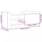 Preview: TV-Schrank Grau Sonoma 100x35x40 cm Holzwerkstoff