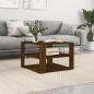 Preview: ARDEBO.de - Couchtisch Braun Eichen-Optik 59,5x59,5x40 cm Holzwerkstoff