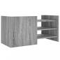 Preview: TV-Schrank Grau Sonoma 80x35x40 cm Holzwerkstoff