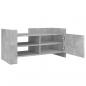 Preview: TV-Schrank Betongrau 80x35x40 cm Holzwerkstoff