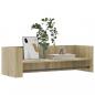 Preview: Wandregal Sonoma-Eiche 100x35x30,5 cm Holzwerkstoff