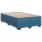 Preview: Boxspringbett mit Matratze Dunkelblau 120x190 cm Samt