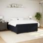 Preview: Boxspringbett mit Matratze Schwarz 200x200 cm Samt