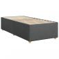 Preview: Boxspringbett mit Matratze Dunkelgrau 100x200 cm Stoff