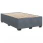 Preview: Boxspringbett mit Matratze Dunkelgrau 120x200 cm Samt