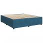 Preview: Bettgestell Blau 200x200 cm Samt