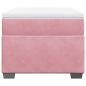 Preview: Boxspringbett mit Matratze Rosa 90x190 cm Samt