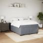 Preview: Boxspringbett mit Matratze Dunkelgrau 140x190 cm Samt