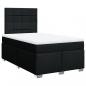 Preview: Boxspringbett mit Matratze Schwarz 120x190 cm Stoff