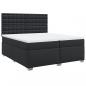 Preview: Boxspringbett mit Matratze Schwarz 200x200 cm Kunstleder