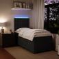 Preview: Boxspringbett mit Matratze Schwarz 80x200 cm Samt