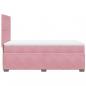 Preview: Boxspringbett mit Matratze Rosa 100x200 cm Samt