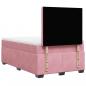 Preview: Boxspringbett mit Matratze Rosa 120x200 cm Samt