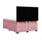 Preview: Boxspringbett mit Matratze Rosa 140x190 cm Samt