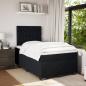 Preview: Boxspringbett mit Matratze Schwarz 120x200 cm Samt