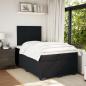 Preview: Boxspringbett mit Matratze Schwarz 120x200 cm Samt