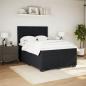 Preview: Boxspringbett mit Matratze Schwarz 140x190 cm Samt