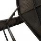 Preview: Doppel-Sonnenliege mit Kissen Schwarz Poly Rattan