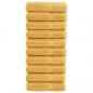 Preview: ARDEBO.de - Premium-Handtücher SOLUND 10 Stk. Gold 50x100 cm 600 g/m²