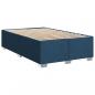 Preview: Boxspringbett mit Matratze Blau 120x200 cm Stoff