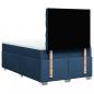 Preview: Boxspringbett mit Matratze Blau 120x200 cm Stoff