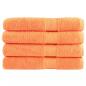 Preview: ARDEBO.de - Premium-Handtücher SOLUND 4 Stk. Orange 100x200 cm 600 g/m²