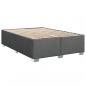 Preview: Boxspringbett mit Matratze Dunkelgrau 140x200 cm Stoff