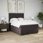 Preview: Boxspringbett mit Matratze Dunkelbraun 140x200 cm Stoff