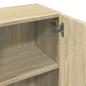 Preview: Badezimmerschrank Sonoma-Eiche 32x25,5x190 cm Holzwerkstoff