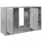 Preview: Waschbeckenunterschrank Betongrau 90x29x55 cm Holzwerkstoff