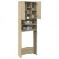 Preview: Waschmaschinenschrank Sonoma-Eiche 64x25,5x190 cm