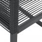 Preview: Gartenstühle 4 Stk. Schwarz Poly Rattan