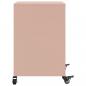 Preview: Nachttische 2 Stk. Rosa 36x39x59 cm Stahl