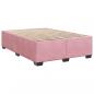 Preview: Boxspringbett mit Matratze Rosa 140x190 cm Samt