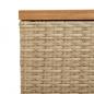 Preview: Gartentruhe Beige 220x50x54 cm Poly Rattan Akazienholz