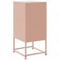 Preview: Nachttische 2 Stk. Rosa 36x39x78 cm Stahl