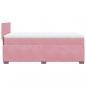 Preview: Boxspringbett mit Matratze Rosa 90x190 cm Samt