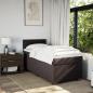 Preview: Boxspringbett mit Matratze Dunkelbraun 80x200 cm Stoff