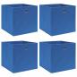 Preview: ARDEBO.de - Aufbewahrungsboxen 4 Stk. Blau 32x32x32 cm Stoff