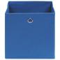 Preview: Aufbewahrungsboxen 4 Stk. Blau 32x32x32 cm Stoff